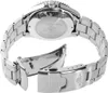 The back of a silver watch with its clasp open. Voir les images du produit