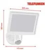 Vonkajší reflektor LED Senzor pohybu IP44 20W biely Náhľad obrázku produktu 5