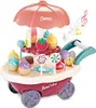 A toy ice cream cart with various colorful ice cream cones, lollipops, and candies. Produktbild-Vorschau