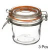 A clear studio shot of a glass jar with a clamp lid. Produktbild-Vorschau