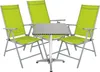 Bistrogarnitur 4-teilig Aluminium - Textilen / Lime Produktbild-Vorschau 1