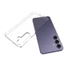 A transparent phone case is shown next to a purple smartphone. Anteprima dell’immagine prodotto