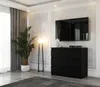 STIV Möbel | Komoda Czarny Mat 80x33,5x71,5 cm | 3 szuflady Podgląd zdjęcia produktu 5