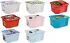 A collage of different colored storage boxes with cartoon characters on them. Náhled obrázku produktu