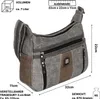 Damen Tasche Schultertasche Umhängetasche Leder Optik Produktbild-Vorschau 2
