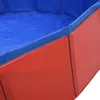 vidaXL Piscine pour chiens Pliable Rouge 120 x 30 cm PVC Voir les images du produit 6