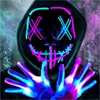 LED-Maske, Handschuhe, Laterne – Halloween-Set, 2-teilig Produktbild-Vorschau