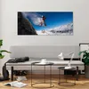 Bilder auf glas - Snowboard Winter Berg Gipfel - 120x50cm - Produktbild-Vorschau 6