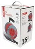 Prodlužovací kabel na bubnu 15 m / 4 zásuvky / červený / PVC / 230 V / 1 mm2 Podgląd zdjęcia produktu