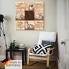 ARTland Leinwandbild Kaffee Collage II Größe: 50x50 cm Produktbild-Vorschau 5