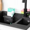 Nastavitelný organizér do dřezu 15,5x15,5x17,5 cm Šedý na Náhled obrázku produktu 3