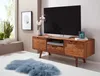 WOHNLING HiFi Lowboard Sheesham Massivholz Landhaus TV Produktbild-Vorschau 2