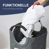 WELLENBORG Faltbarer Wäschekorb - Grau - 82 Liter - Produktbild-Vorschau 4
