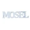 Deko-Aufsteller Schriftzug MOSEL, MDF-Holz weiß lackiert, Produktbild-Vorschau 3