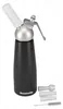 Slagroomspuit 500 ml aluminium – Zwart, met 3 spuitmondjes Productafbeelding-voorbeeld 3