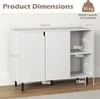 KOMFOTTEU Credenza da buffet bianca, mobile da cucina Anteprima dell’immagine prodotto 7