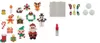 A collection of Christmas-themed Aquabeads crafts arranged on a white background. Produktbild-Vorschau