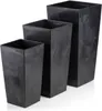HowHomely Porto kvetináč 46,5 cm vysoký, kvetináč, čierny Náhľad obrázku produktu 8