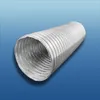 A flexible aluminum hose is shown against a gradient blue background. Produktbild-Vorschau