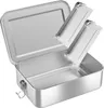 WELLGRO Edelstahl Dosen eckig - 550ml 850ml 1400ml 2400ml Produktbild-Vorschau 1