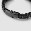 SERASAR | Bracciale in pelle da uomo [Acciaio] con doppia Anteprima dell’immagine prodotto 9
