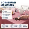 Leinen Tischdecke 135x180 cm eckig altrosa Produktbild-Vorschau 2