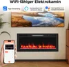 COSTWAY 42'' kominek elektryczny 750W/1500W, wbudowany Podgląd zdjęcia produktu 8