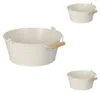 3x Blumentopf mit Henkel Pflanzgefäß Balkontopf Hängetopf Produktbild-Vorschau 2