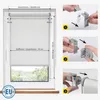 Rollo Fenster ohne Bohren Lichtdurchlässig 67.5x130cm grau Produktbild-Vorschau 2