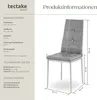 tectake® Set Esszimmerstuhl Julien gepolstert mit Produktbild-Vorschau 5