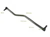 A metal rod with black connectors at each end, with dimensions indicated by lines and text. Anteprima dell’immagine prodotto