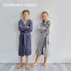HOMELEVEL Kuschelfleece Bademantel für Kinder - Sherpa Produktbild-Vorschau 3