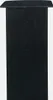 A tall, narrow, black wooden bar table against a white background. Produktbild-Vorschau