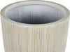 BELIANI Blumentopf beige u. Weiß Kunstharz rund 31 cm in Produktbild-Vorschau 4