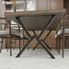 MetaloPro Breda Tischbeine im X-Design – Industrieller Produktbild-Vorschau 9