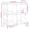 vidaXL Knihovna Sonoma Dub 78,5x33x82 cm výrobek ze dřeva Náhled obrázku produktu 8