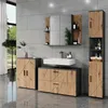 Mobiletto per lavabo Vicco Irma Antracite/Rovere dorato Anteprima dell’immagine prodotto 7