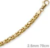 2,5mm Kette Halskette Königskette aus 750 Gold Gelbgold Produktbild-Vorschau 2