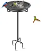 Vogeldrinkbak, staand, metaal, 92x27 cm, zwart, Productafbeelding-voorbeeld 1