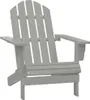 vidaXL Sedia da giardino Legno Grigio Anteprima dell’immagine prodotto 7
