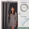 tinycurtains Türvorhang 195x150cm mit Teleskopstange Produktbild-Vorschau 2