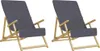 vidaXL Strandtücher 2 Stk. Anthrazit 60x135 cm Stoff 400 Produktbild-Vorschau 4