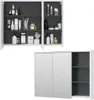 Badspiegelschrank Vicco Viola Weiß/Anthrazit 100 x 75 cm, Produktbild-Vorschau 7