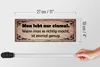 Holzschild Spruch 27x10cm man lebt nur einmal genug Produktbild-Vorschau 6