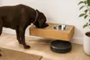 Distributore di cibo per cani da montare a parete, in legno Anteprima dell’immagine prodotto 1