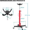 Wiltec mobilní hydraulický zvedák převodovek 500 kg, výška Náhled obrázku produktu 7