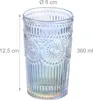 Set di 4 bicchieri Relaxdays, bicchieri da acqua, design Anteprima dell’immagine prodotto 4