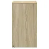 vidaXL Comodini con luci LED 2 pezzi in legno di quercia Anteprima dell’immagine prodotto 7