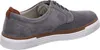 A side view of a gray men's casual shoe with a white sole. Produktbild-Vorschau