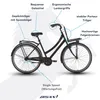 Bisan FLUANTE C, Schwarz, City Bike 29 Zoll, 700C, mit Produktbild-Vorschau 7